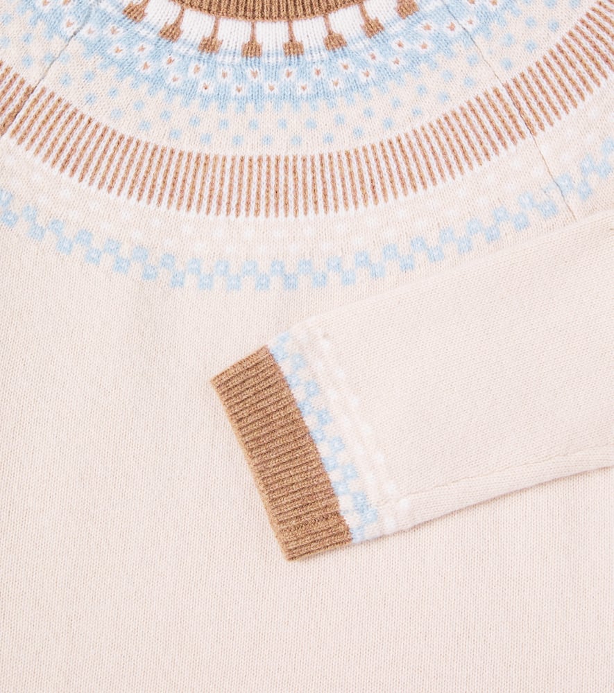 Tartine Et Chocolat Wool Jacquard Sweater In Pink