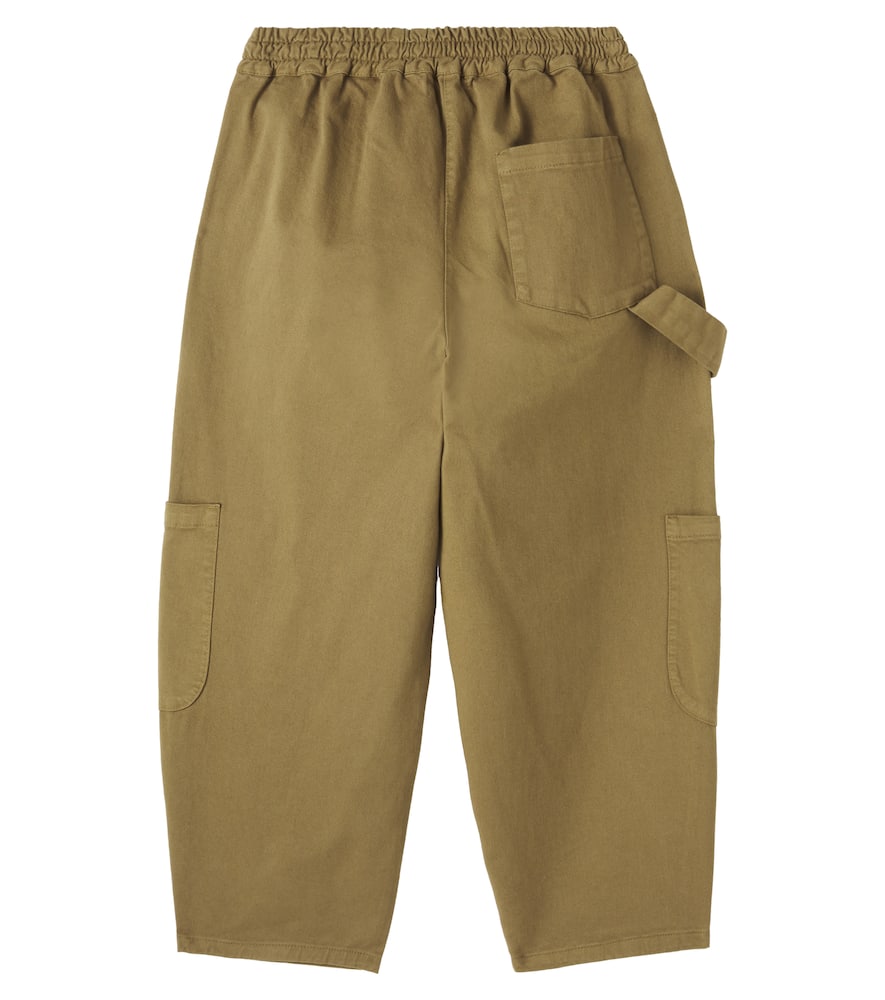 Bobo Choses Tic Tac Toe Cotton-blend Cargo Pants In Green