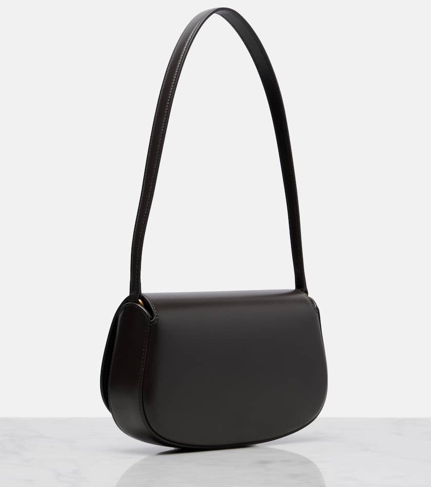 Saint Laurent Voltaire Mini Leather Shoulder Bag In Gray