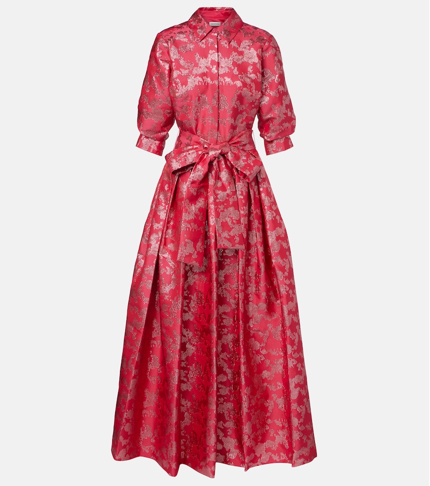 Simkhai Julip belted jacquard gown