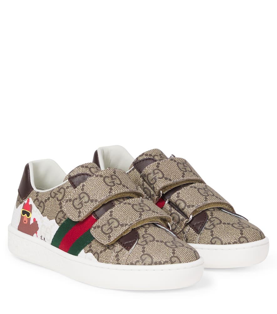 Gucci Kids' Gg Canvas Sneakers In Multi