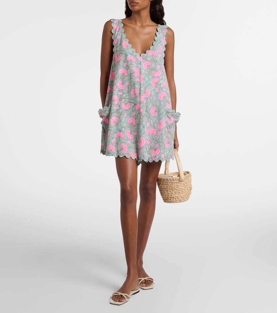 Juliet Dunn Floral cotton minidress