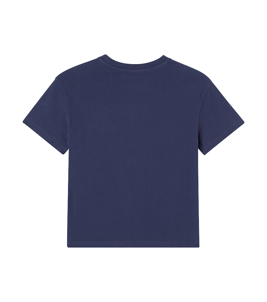  Vilebrequin Kids Vilebrequin Kids Embroidered Cotton Jersey T-shirt 
