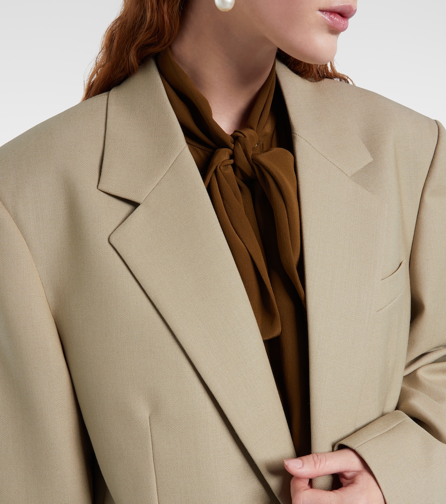  Saint Laurent Saint Laurent Blazer Aus Wolle Und Seide 