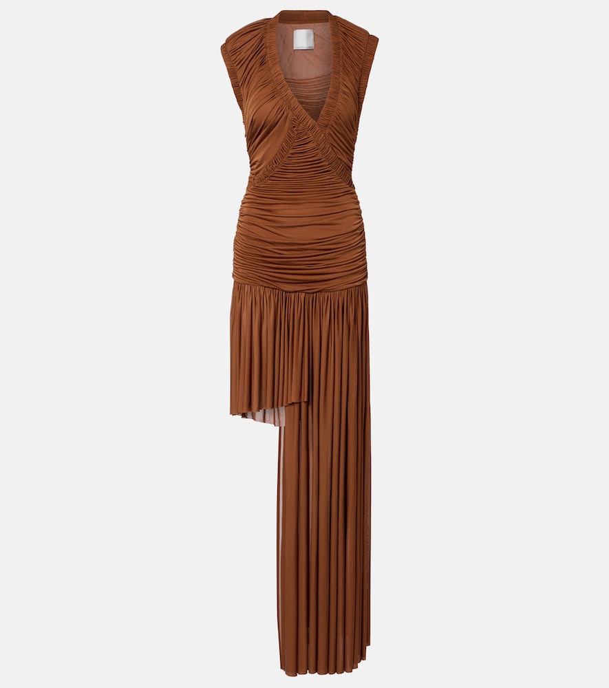 Christopher Esber Women's Brown Theron Draped Ruched Gown UK Size 6 - Mytheresa