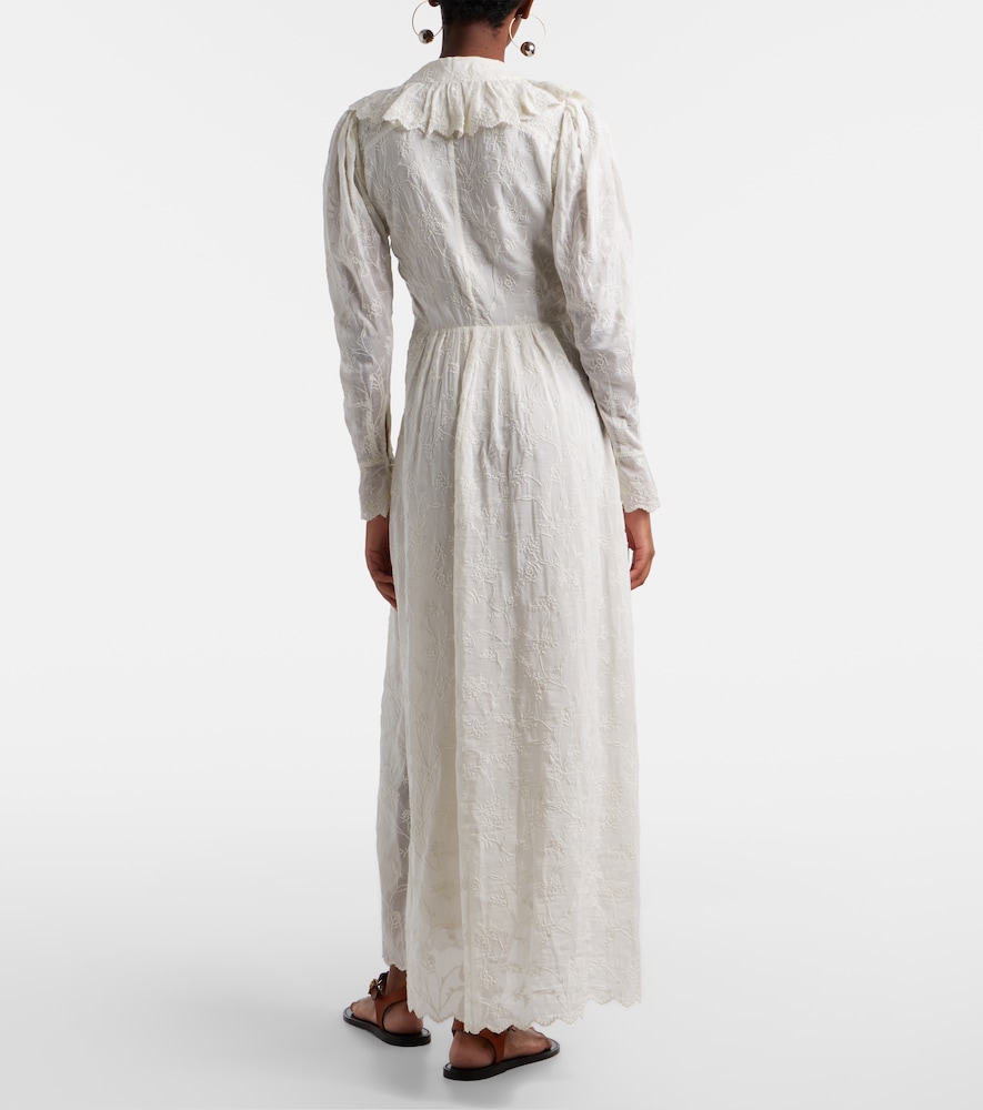  Isabel Marant Isabel Marant Maxikleid Zoen Aus Baumwolle Und Seide 