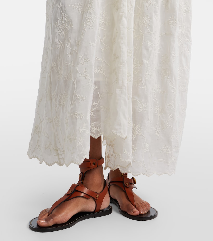  Isabel Marant Isabel Marant Maxikleid Zoen Aus Baumwolle Und Seide 