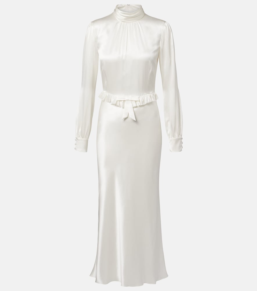Silk Satin Midi Dress