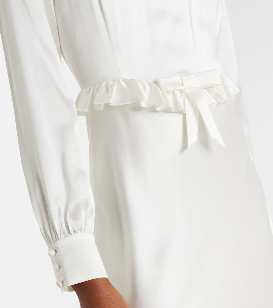  Alessandra Rich Alessandra Rich Midikleid Aus Seidensatin 