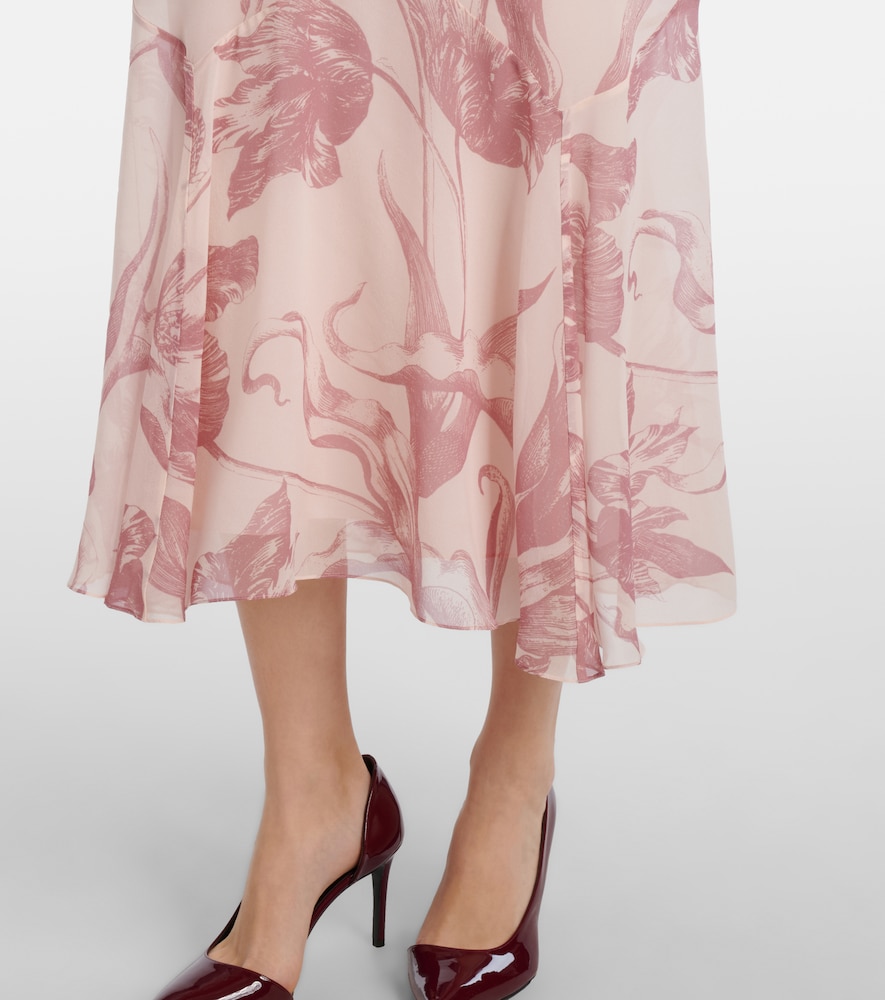  Erdem Erdem Printed Silk Midi Dress 