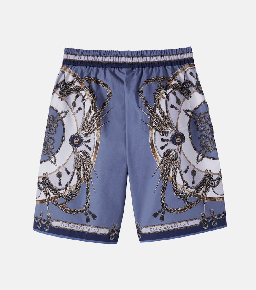  Dolce&gabbana Kids Dolce&gabbana Kids Bermuda-shorts Aus Baumwollpopeline 