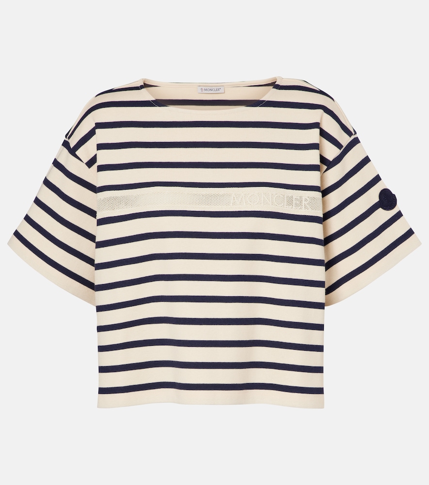 Moncler triped cotton jersey T-shirt