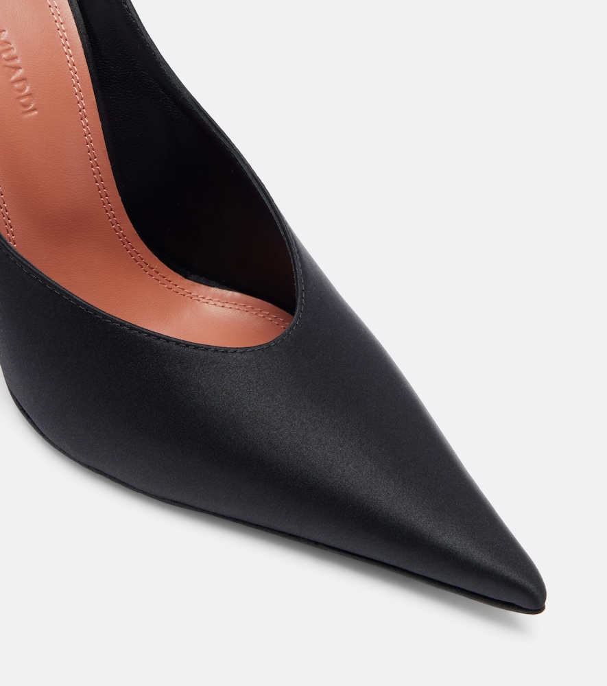  Amina Muaddi Amina Muaddi Mules Anok Aus Satin 