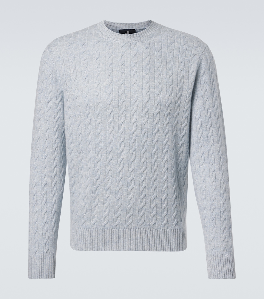 Dunhill Cable Knit Cashmere and Linen Sweater