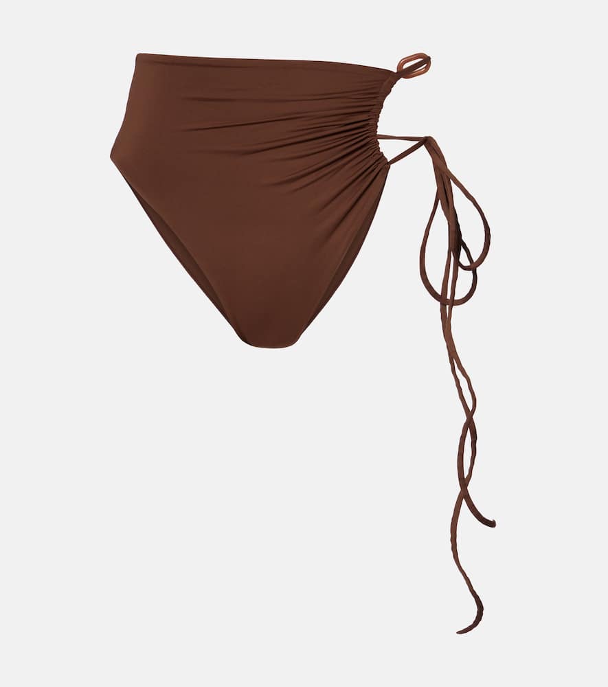 Slip bikini con ruches