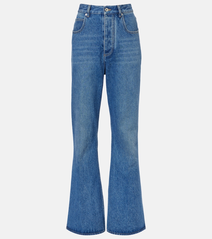 Bottega Veneta Women's Blue High-Rise Flared Jeans UK Size 10 - Mytheresa