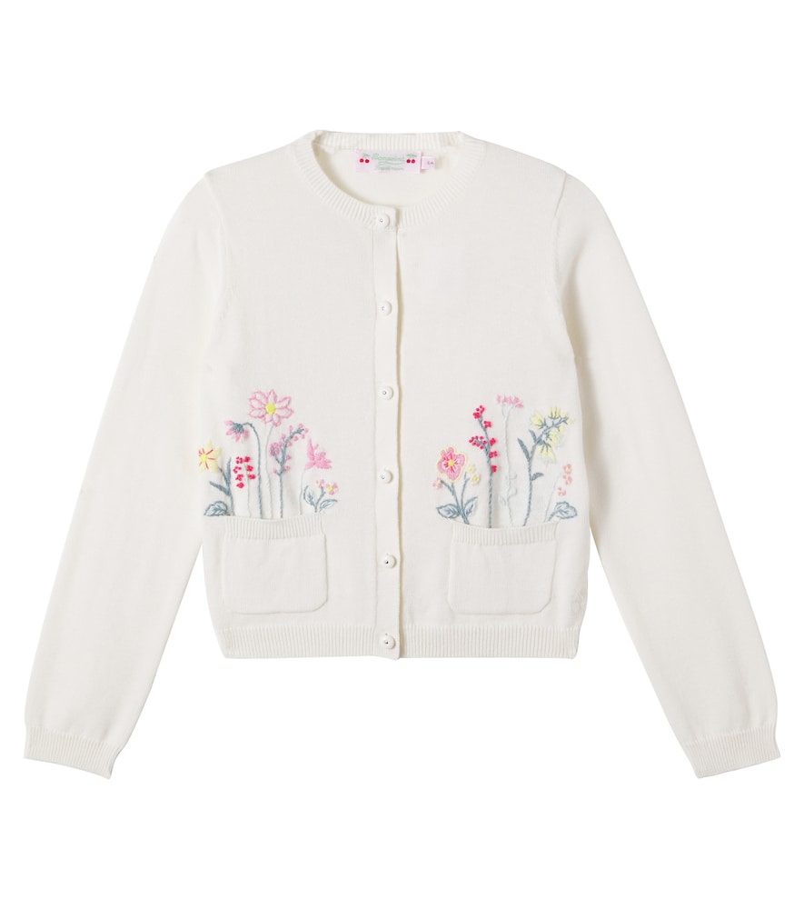 Bonpoint White Lucila Cotton And Cashmere Cardigan Y Size 12 - Mytheresa