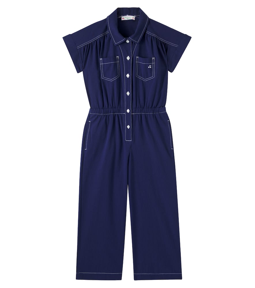 Jumpsuit Lania in seersucker di cotone