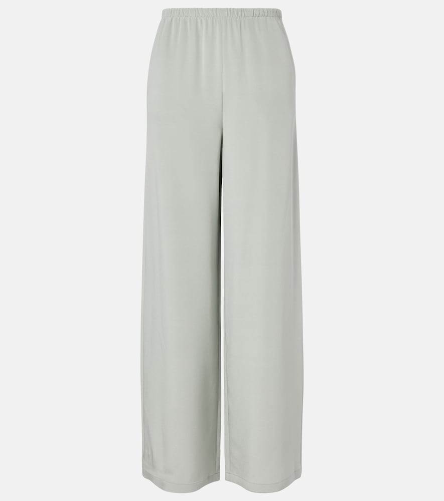 Max Mara Maga silk-blend satin wide-leg pants