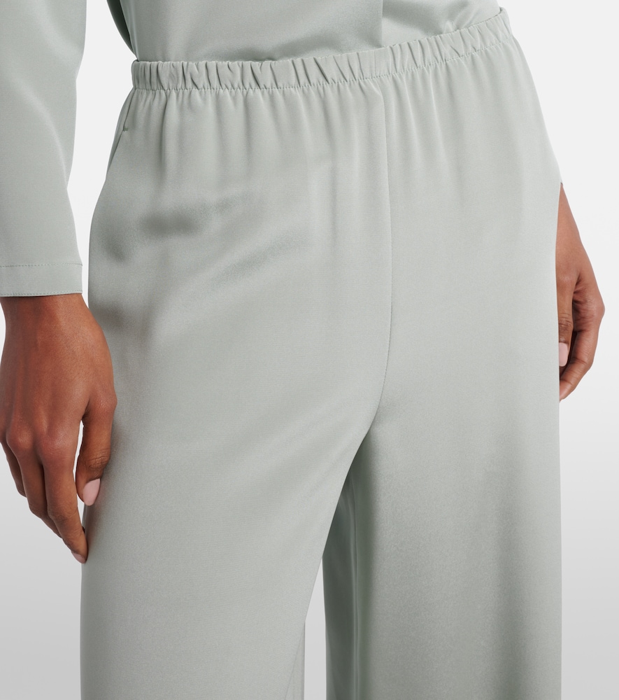  Max Mara Max Mara Pantalones Anchos Maga De Satén 