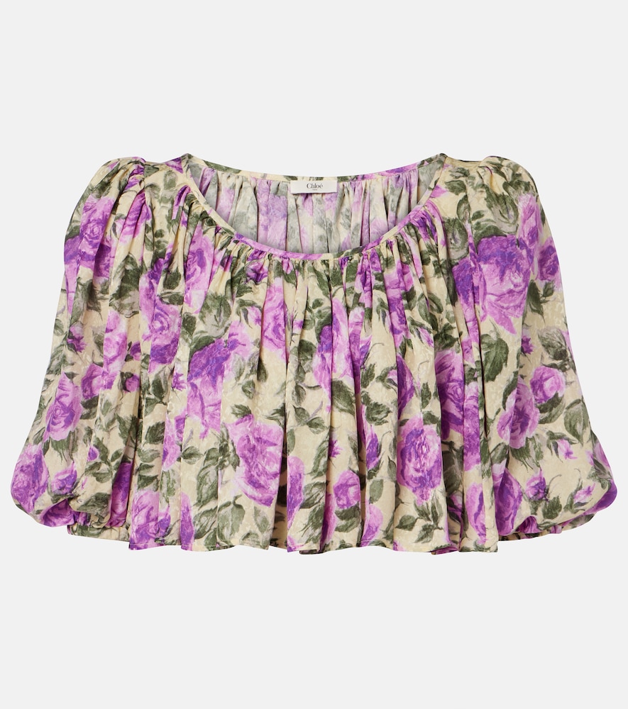 Chloe Chloé Printed silk top