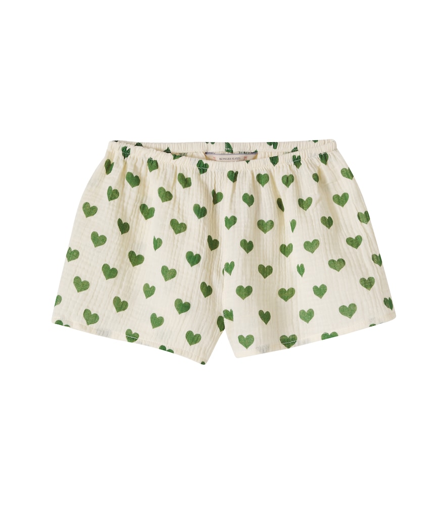 Konges Slojd Green Coco Printed Cotton Muslin Shorts Y Size 3 - Mytheresa