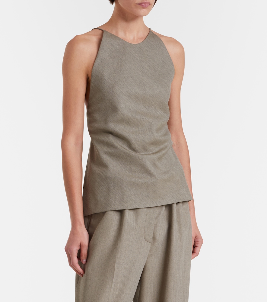  Calvin Klein Collection Calvin Klein Collection Erin Wool-blend Top 