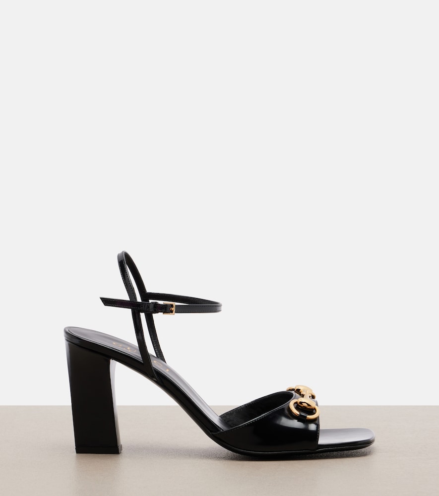 Signora Horsebit Leather Slingback Sandals