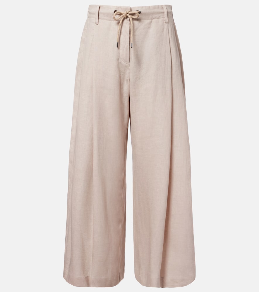Weite Hose Monili aus Leinen
