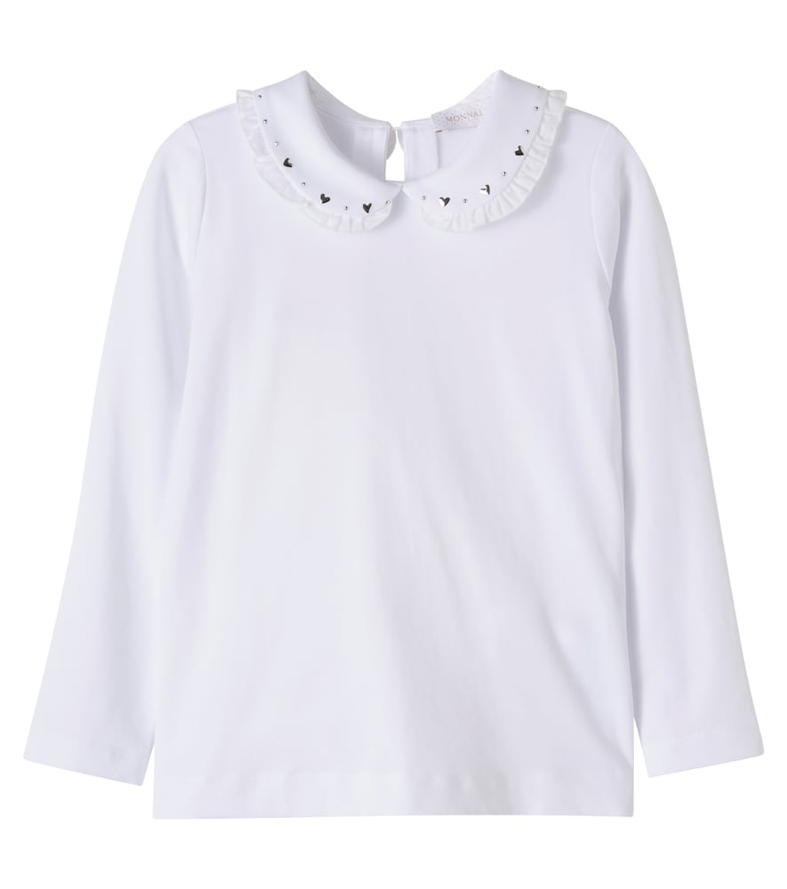 T-shirt in jersey di misto cotone
