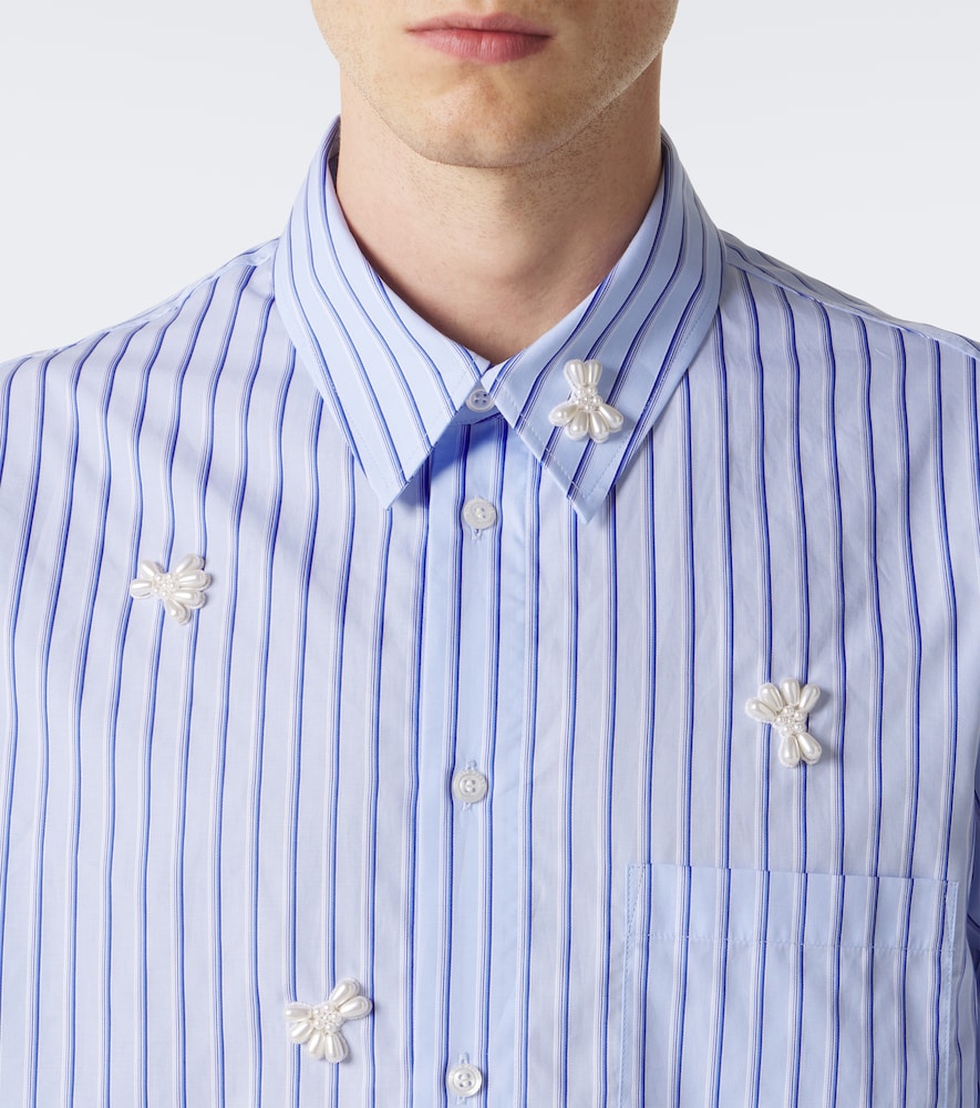 Striped Cotton Poplin Shirt