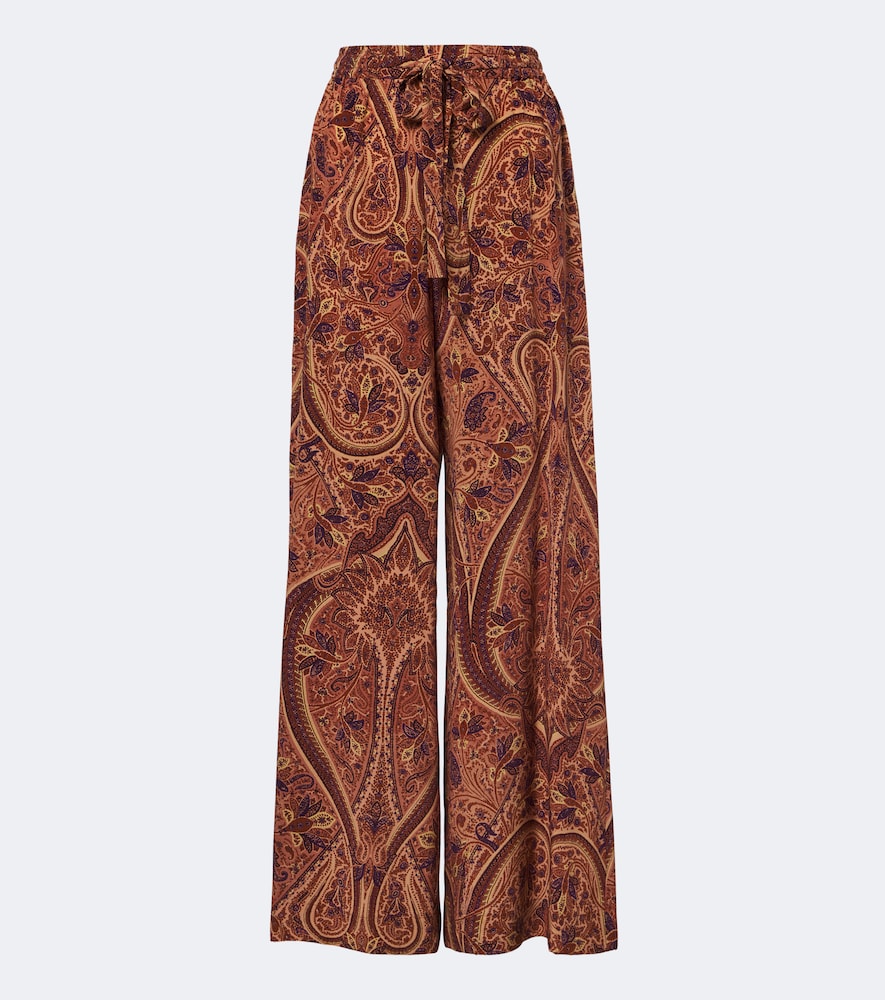 Weite Hose Sawyer aus Seiden-Crêpe de Chine