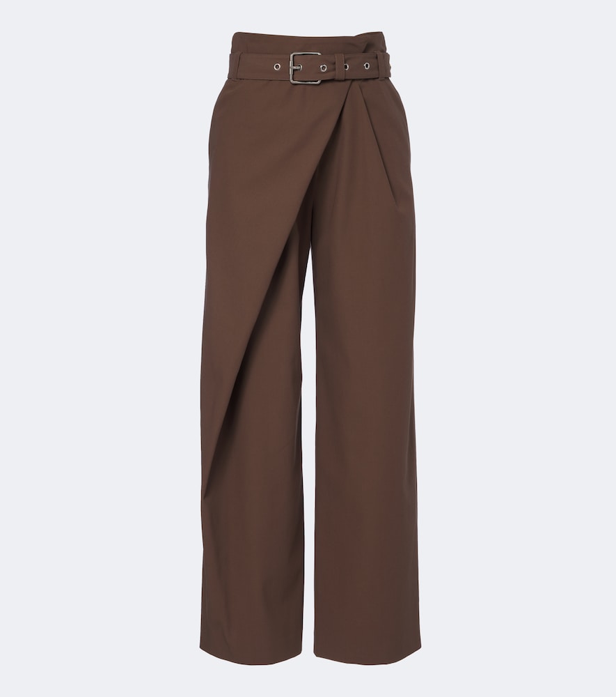 Pantaloni a gamba larga in cotone