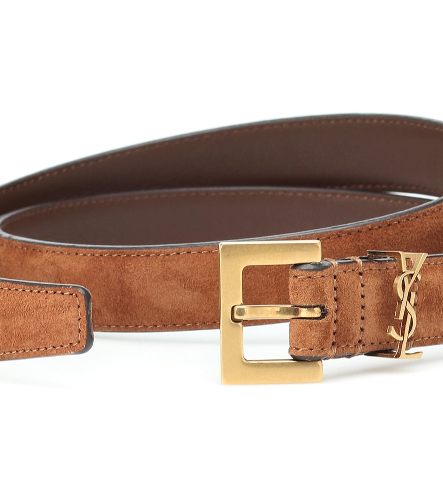  Saint Laurent Saint Laurent Gürtel Cassandre 20 Aus Veloursleder 