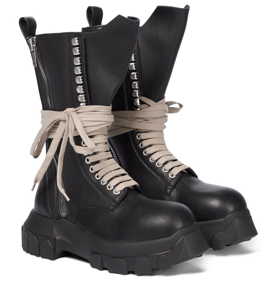 chunky sole combat boots