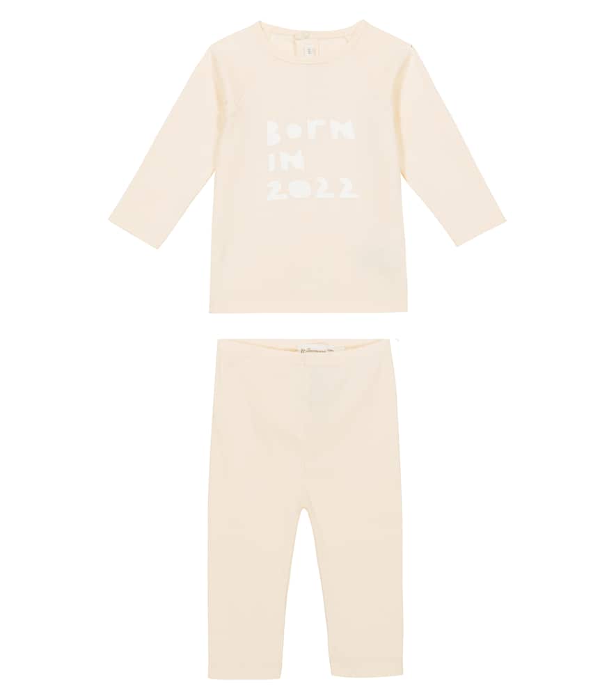Bonpoint Baby Teodoro printed cotton top and pants set