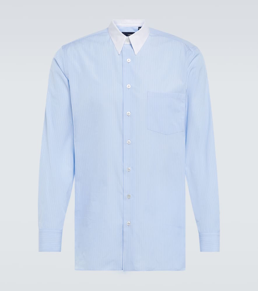 Lardini Cotton And Silk Long-sleeve Shirt In 0