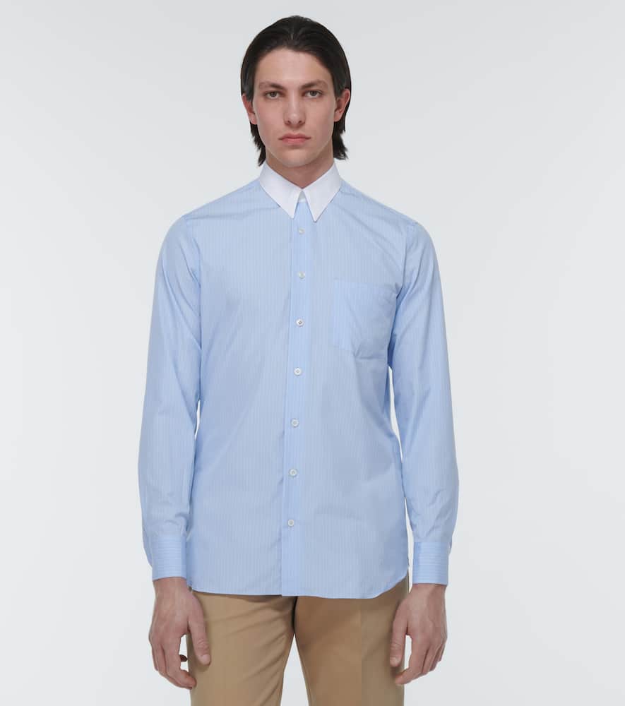 Lardini Cotton And Silk Long-sleeve Shirt In 0