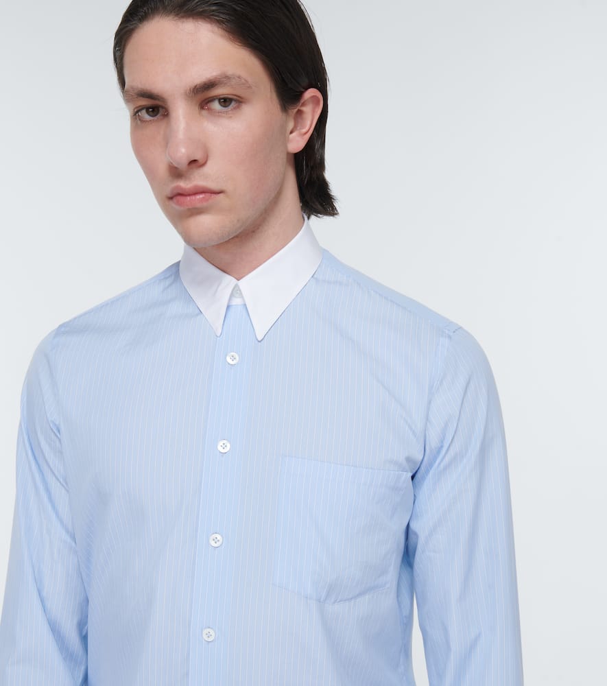 Shop Lardini Cotton And Silk Long-sleeve Shirt In 0