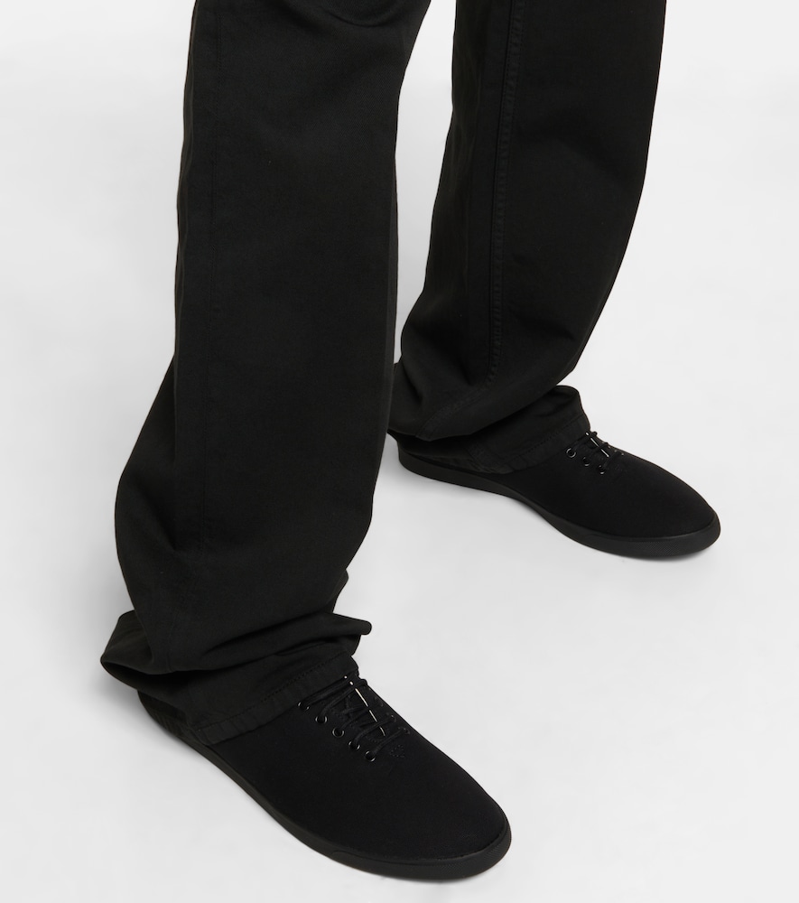 The Row Sam canvas low-top sneakers | Smart Closet