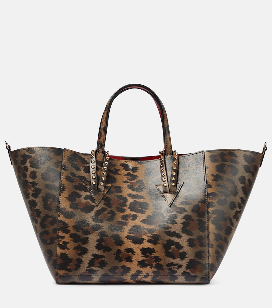 Christian Louboutin Cabachic Small Leopard-print Tote Bag In Multicoloured