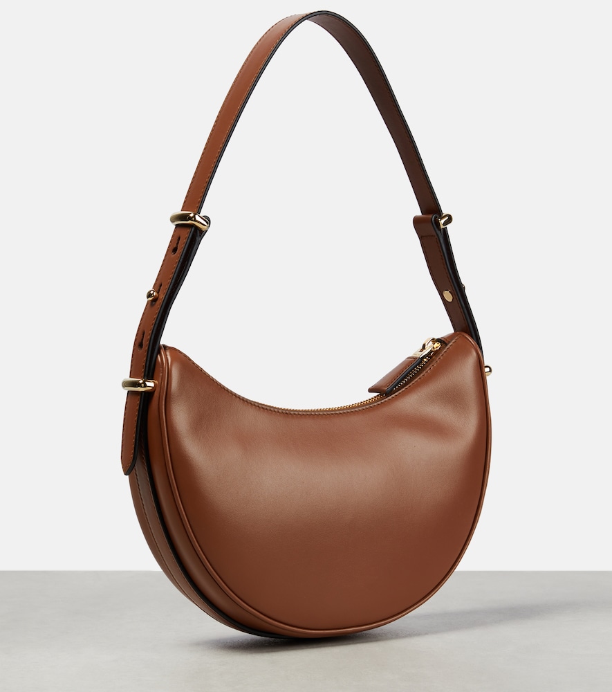 Prada Cognac Arqu Small Shoulder Bag In Brown
