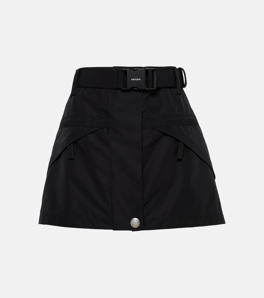 Prada Logo miniskirt