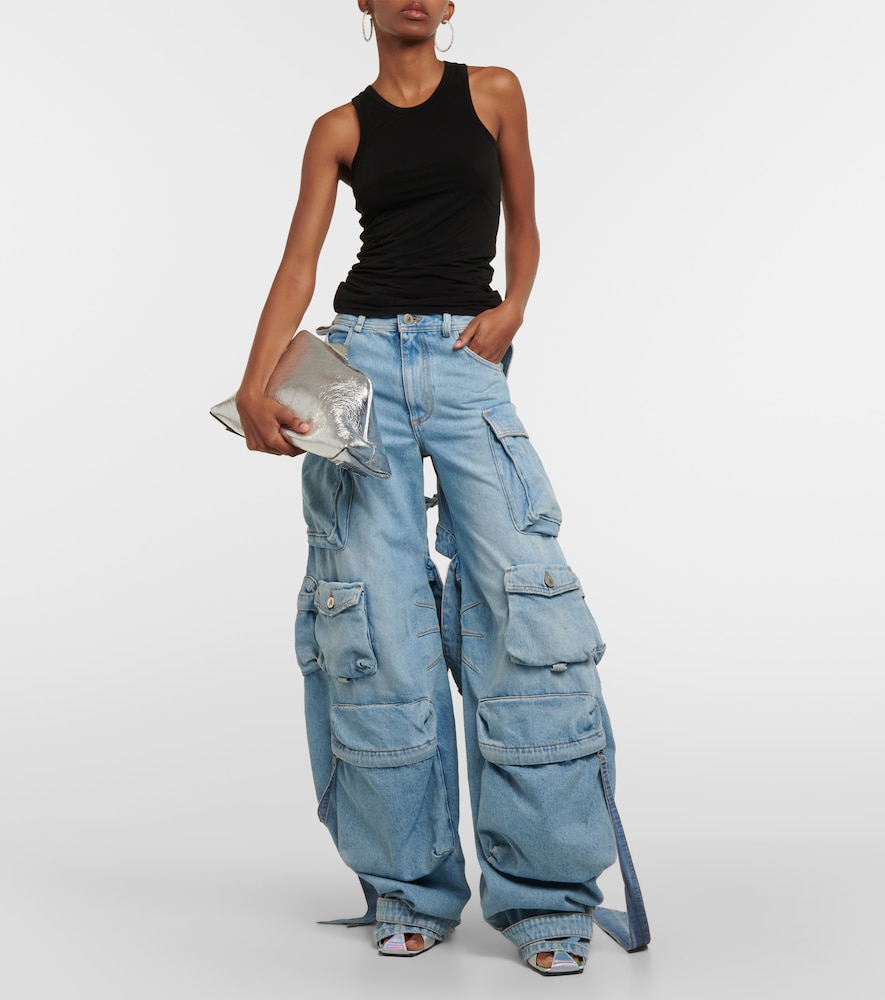 The Attico Cutout cargo jeans
