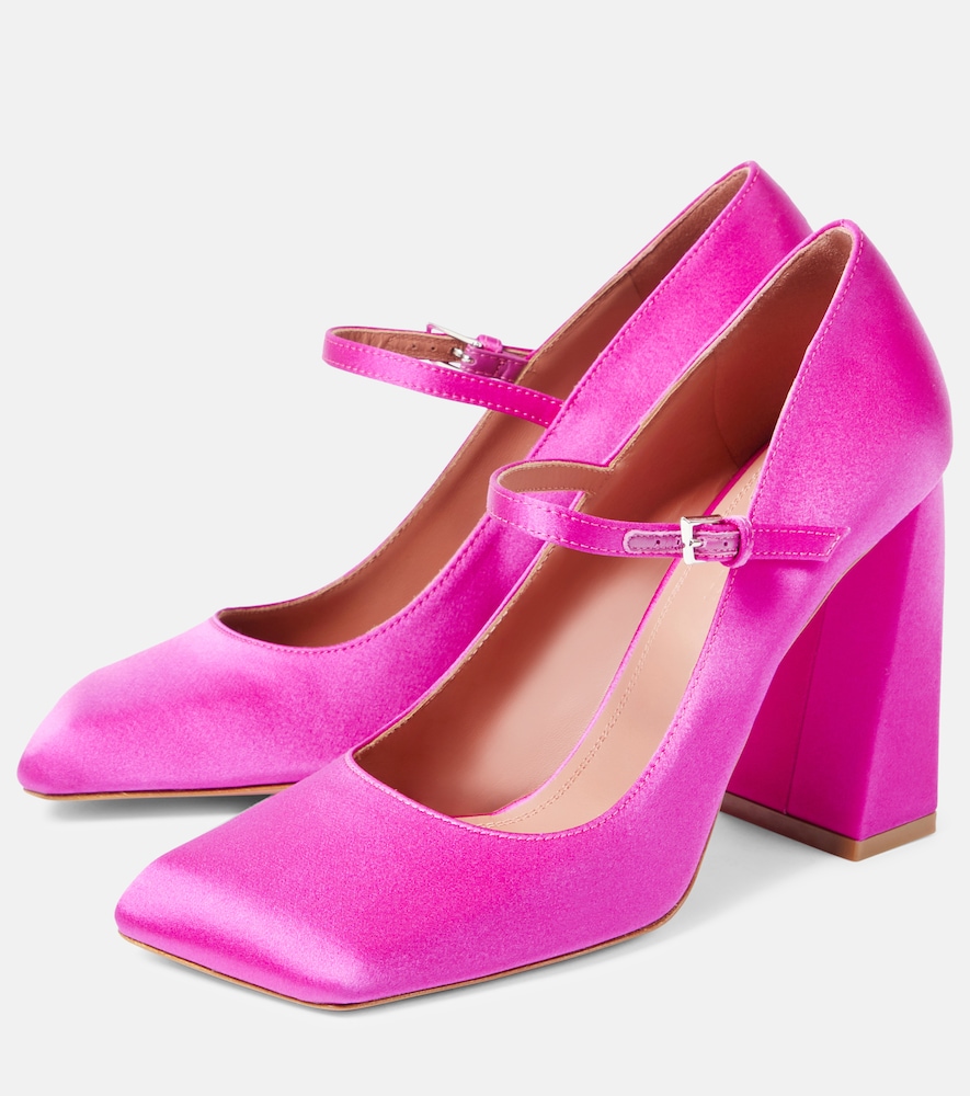Charlotte 95 Satin Mary Jane Pumps