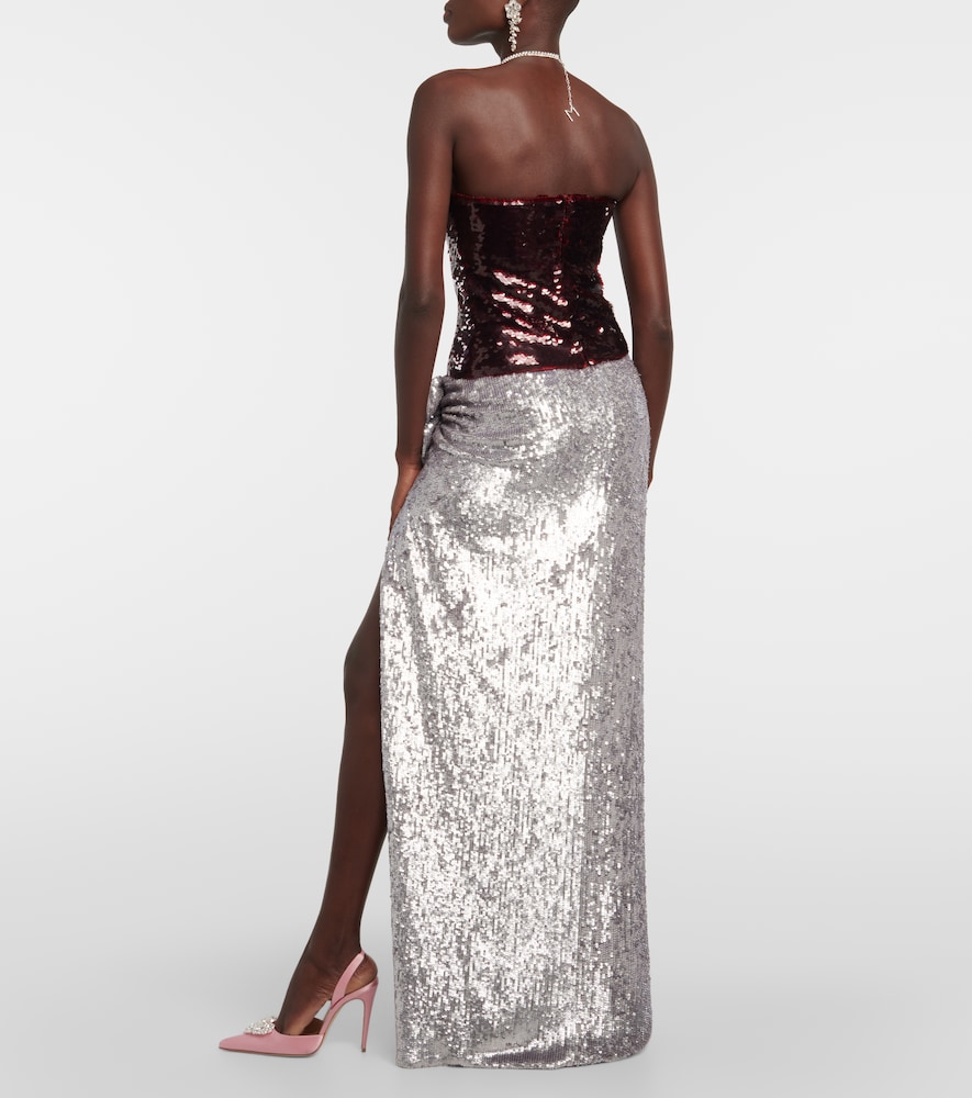  Magda Butrym Magda Butrym Sequined Bustier Top 