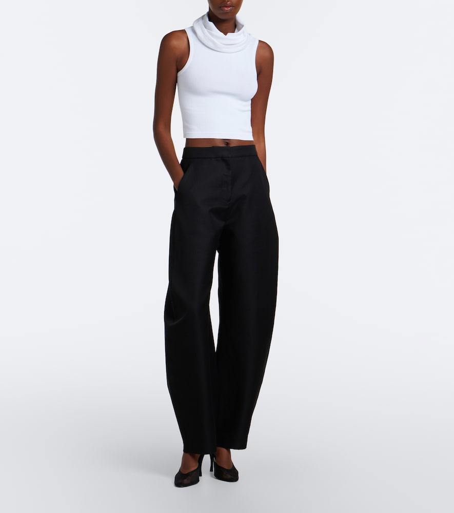 Alaïa Hooded Crop Top