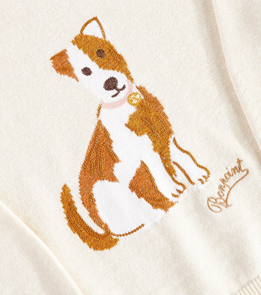 Bonpoint Anumati Pointelle Wool And Cotton Sweater In White