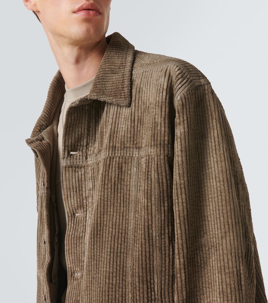 Rick Owens Drkshdw Jumbo Corduroy Oversized Cotton Jacket In Brown