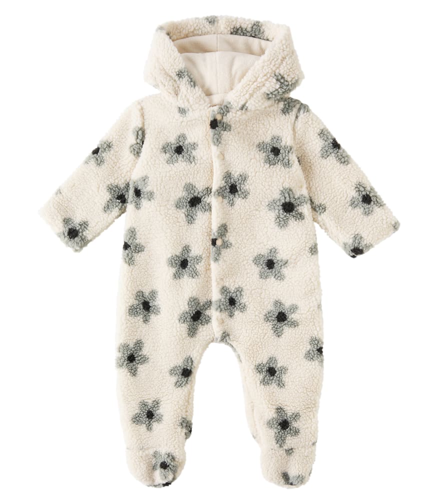 Rylee + Cru Baby floral fleece onesie